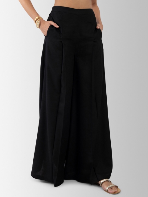 

Marigold by FableStreet Women Black Palazzos