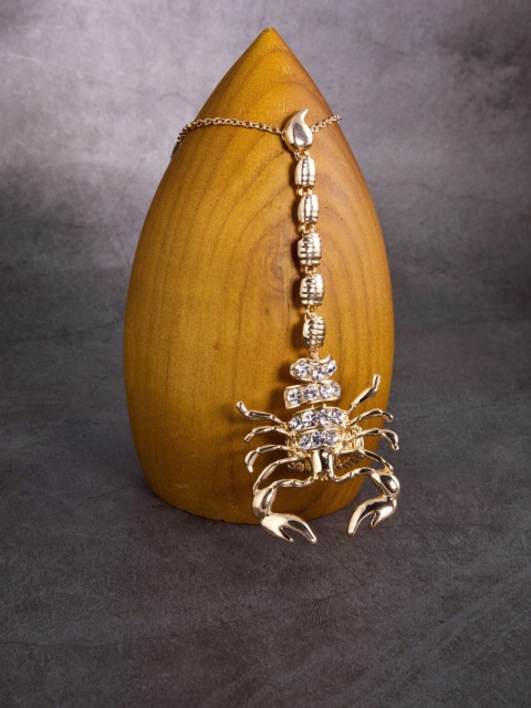 

Anore Women Gold Cleopatra Scorpion Statement Hand Chain