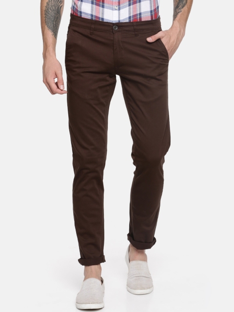 

Chennis Men Brown Slim Fit Chinos Trousers