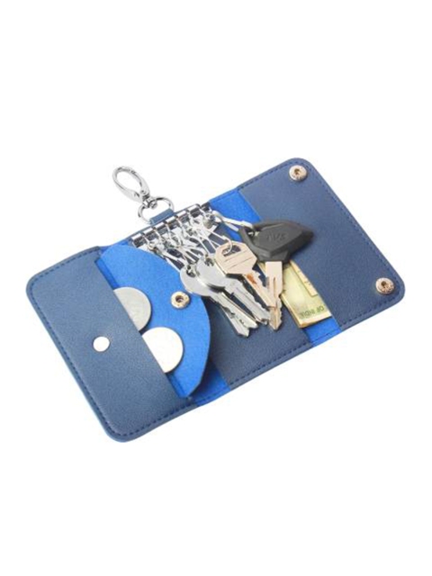 

Instabuyz Blue Solid Leather Keychain