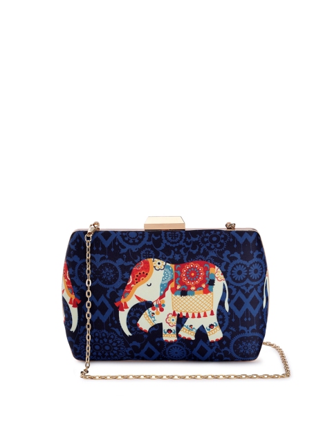 

TRINK Women Multi Printed Box Clutch