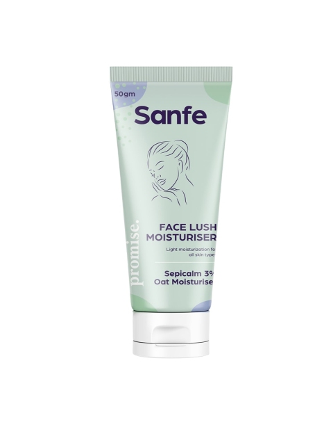 

Sanfe Promise Sepicalm Fragnance free Face Lush Moisturiser For Oily & AcneProne Skin 50gm, White