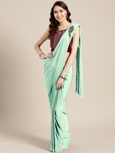 

Chhabra 555 Women Sea Green Embellished