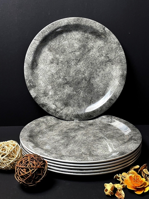 

LIVING ROOTS Set of 6 Multi Printed Melamine Dinner Plates