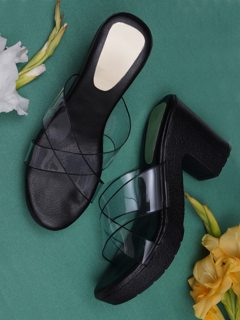 

Misto Black Block Mules