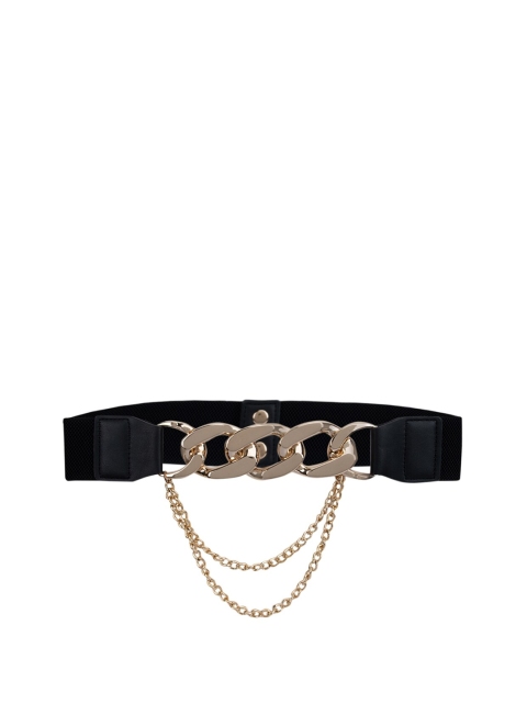 

Kazo Women Black Embellished Chain Detail Belt