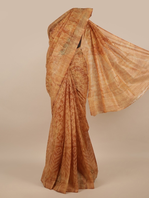 

Pothys Brown Ethnic Motifs Jute Silk Saree