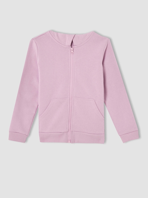 

DeFacto Girls Lavender Hooded Sweatshirt