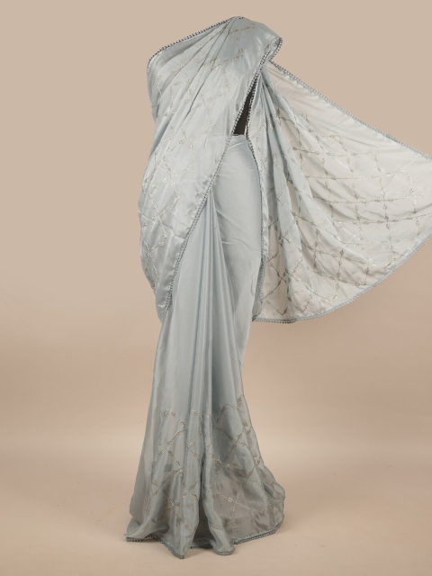 

Pothys Grey Ethnic Motifs Saree