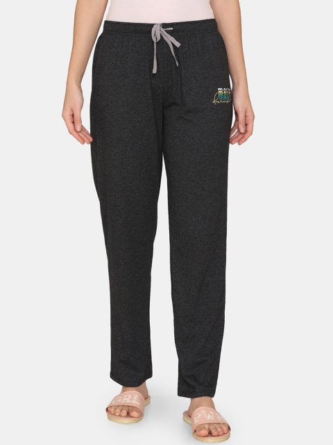 

Rosaline by Zivame Women Black Solid Lounge Pants