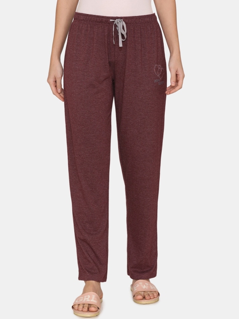 

Rosaline by Zivame Women Brown Solid Lounge Pants