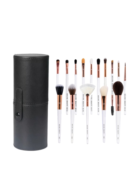 

BOUJEE BEAUTY Professional Bursh Set with Holder S107-15 Pieces, White