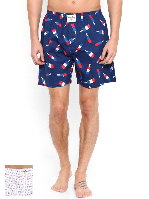 

Urban Dog Pack of 2 Printed Boxers UDBX07, White