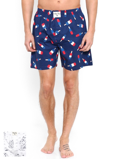 

Urban Dog Pack of 2 Printed Boxers UDBX07, White
