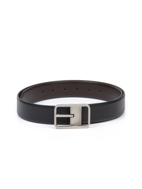 

Espana Men Black Textured Leather Formal Belt