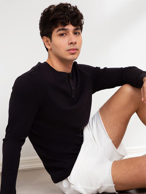 

ORIGIN BY ZALORA Men Black Organic Cotton T-shirt