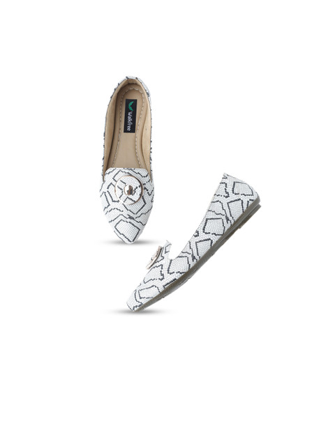

Walkfree Women White Ballerinas Flats