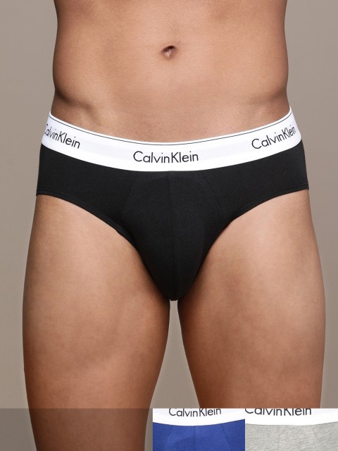 

Calvin Klein Underwear Men Pack of 3 Multicolour Colourblocked Hip Briefs-NB23791PS, Multi