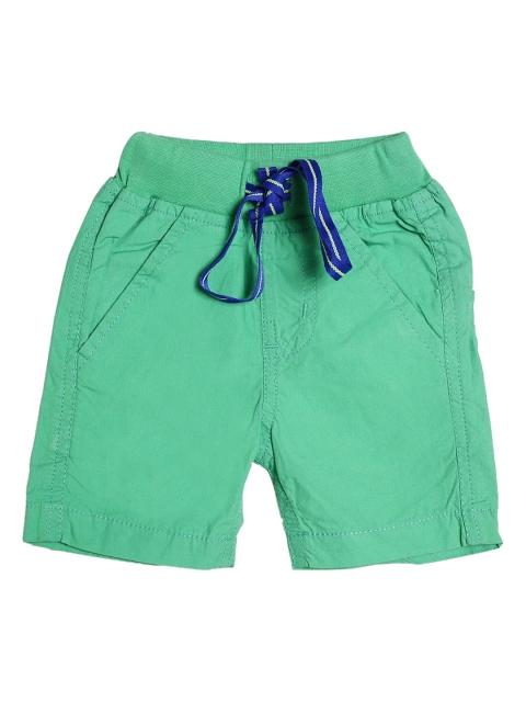 

612 league Boys Green Solid Shorts