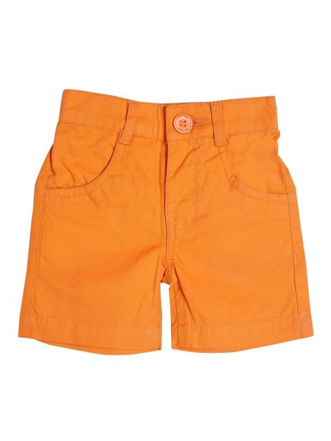 

612 league Boys Orange Solid Twill Shorts