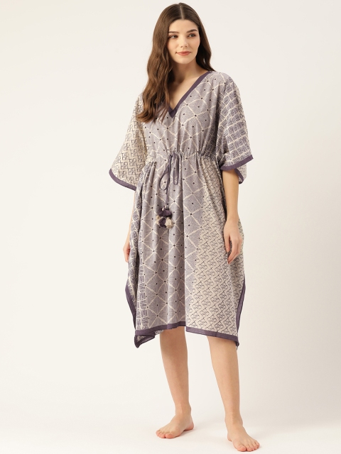 

DREAMSS BY SHILPA SHETTY Blue Printed Nightdress