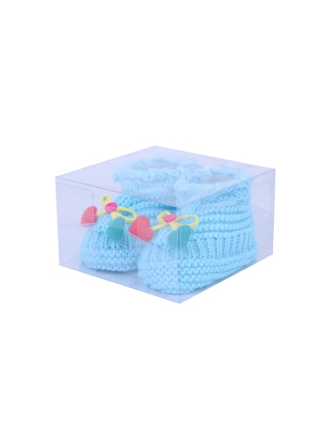 

Butterthief Kids Blue Self Design Pure Woolen Booties