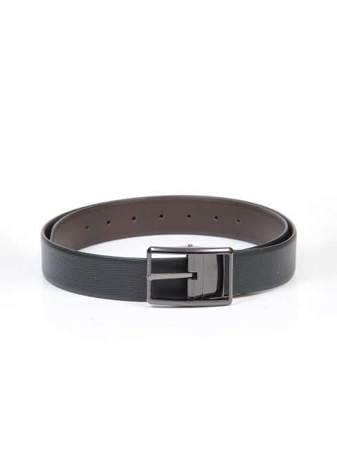 

Espana Men Black Textured Reversible Leather Belt