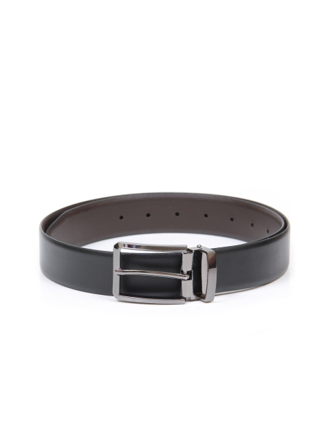 

Espana Men Black Textured Leather Reversible Formal Belt