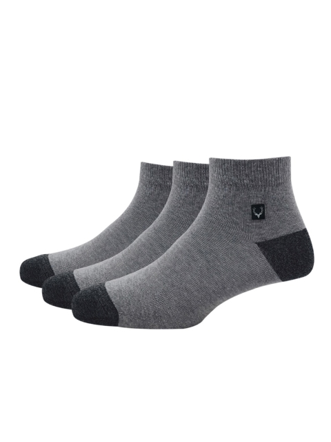 

Allen Solly Men Pack of 3 Grey Ankle Length Socks