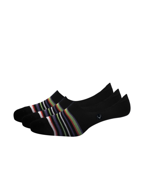 

Allen Solly Men Pack Of 3 Black & Red Patterned Shoe Liners