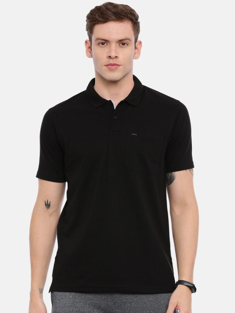 

Proline Men Black Polo Collar T-shirt