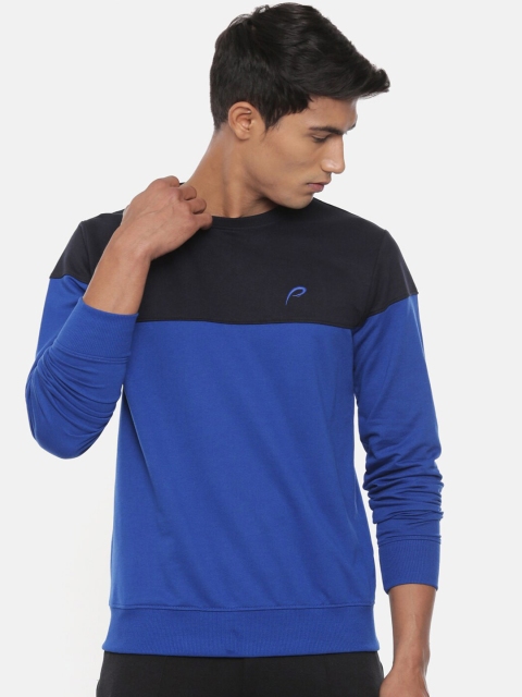 

Proline Men Blue Colourblocked Sweatshirt