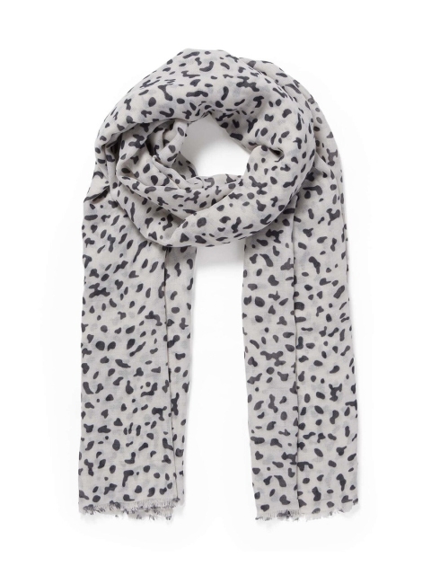 

Forever New Women Grey & Black Printed Scarf