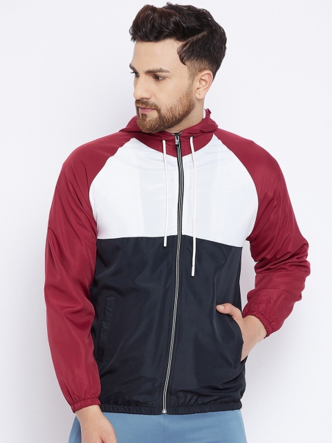 

THE MILLION CLUB Men Black Colourblocked Insulator Sporty Jacket