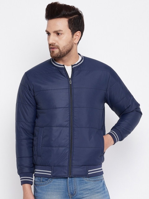 

THE MILLION CLUB Men Navy Blue Insulator Padded Jacket