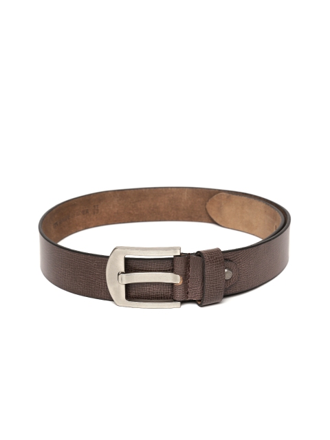 

Roadster Men Coffee Brown Textured Handmade Leather Belt