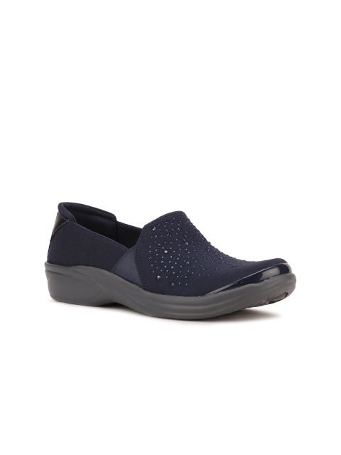 

Naturalizer Women Blue Slip-On Sneakers