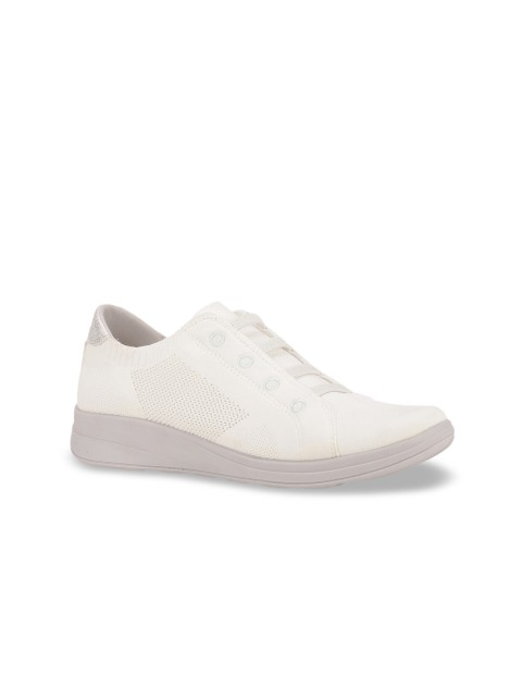 

Naturalizer Women White Woven Design Sneakers