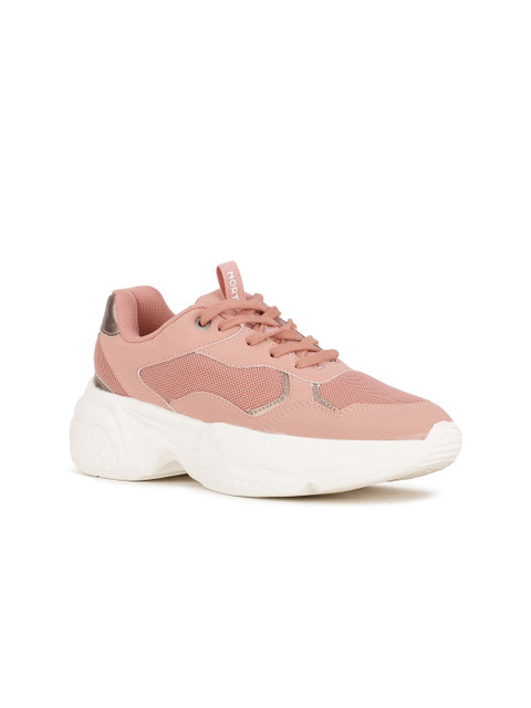 

North Star Women Pink Woven Design Sneakers