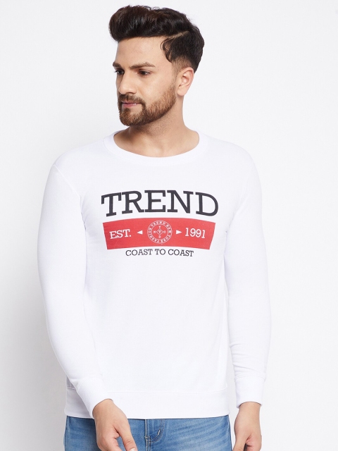 

THE MILLION CLUB Men White Printed Sweatshirt