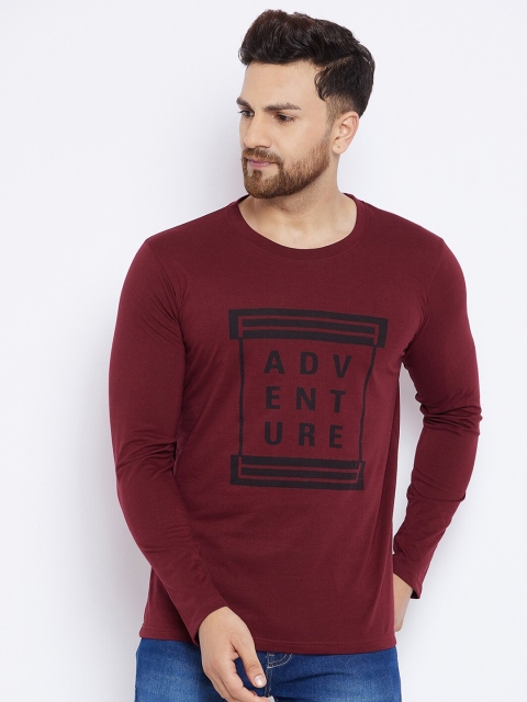 

THE MILLION CLUB Men Maroon Printed T-shirt