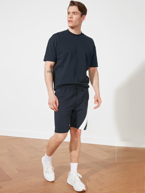 

Trendyol Men Navy Blue Sports Shorts