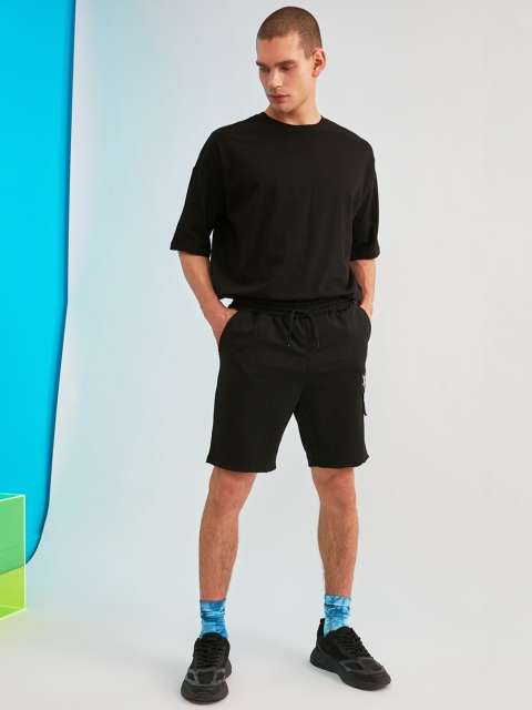 

Trendyol Men Black Sports Shorts