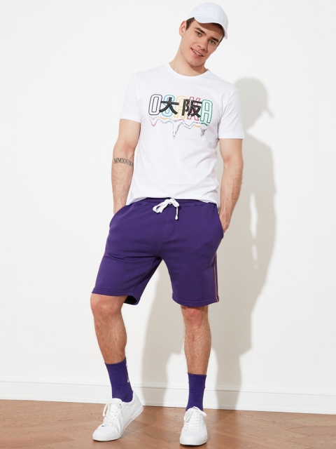 

Trendyol Men Purple Shorts
