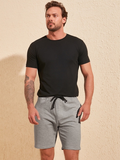 

Trendyol Men Grey Cotton Shorts