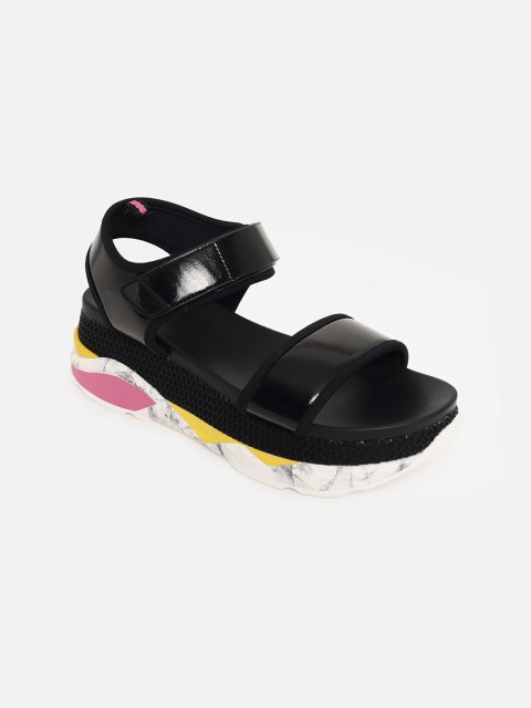 

ALDO Black Flatform Sandals