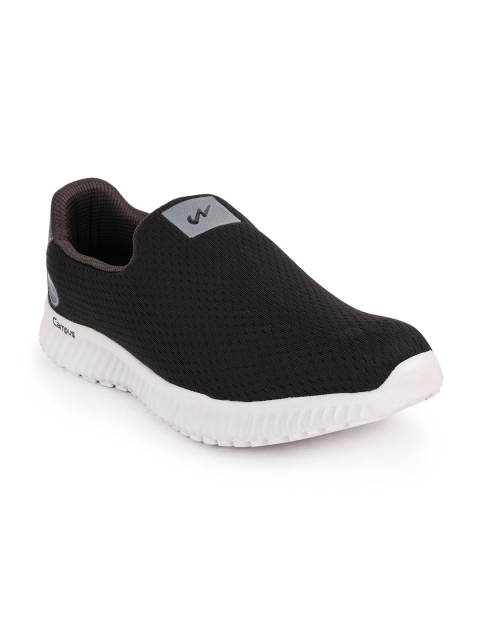 

Campus Men Black Mesh Walking Shoes