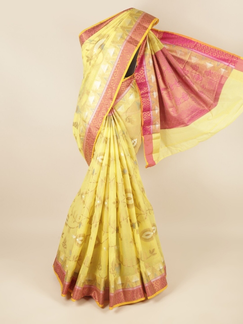 

Pothys Yellow & Red Woven Design Saree