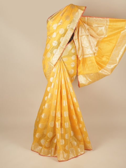 

Pothys Yellow Ethnic Motifs Saree