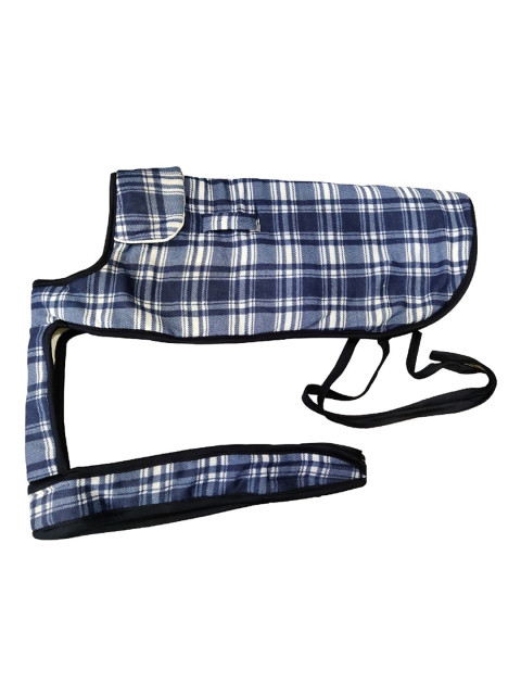

PETS EMPIRE Blue & White Checked Dog Jacket